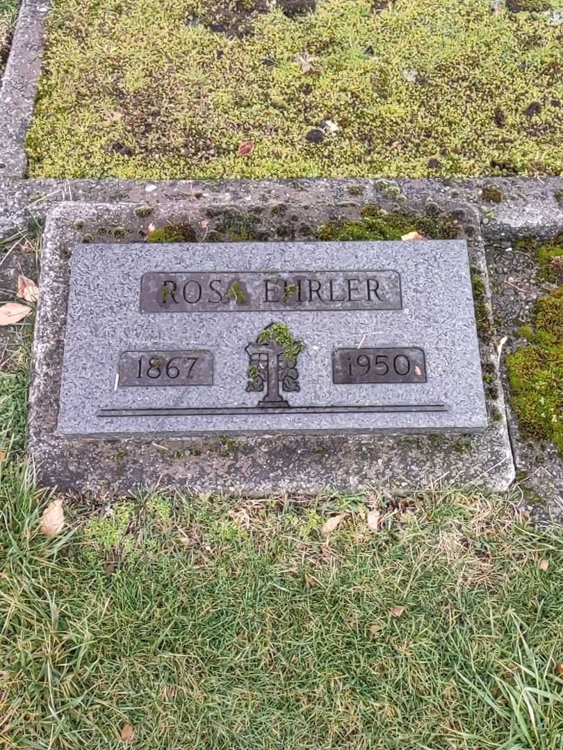 Rosa Ehrler's grave. Photo 1
