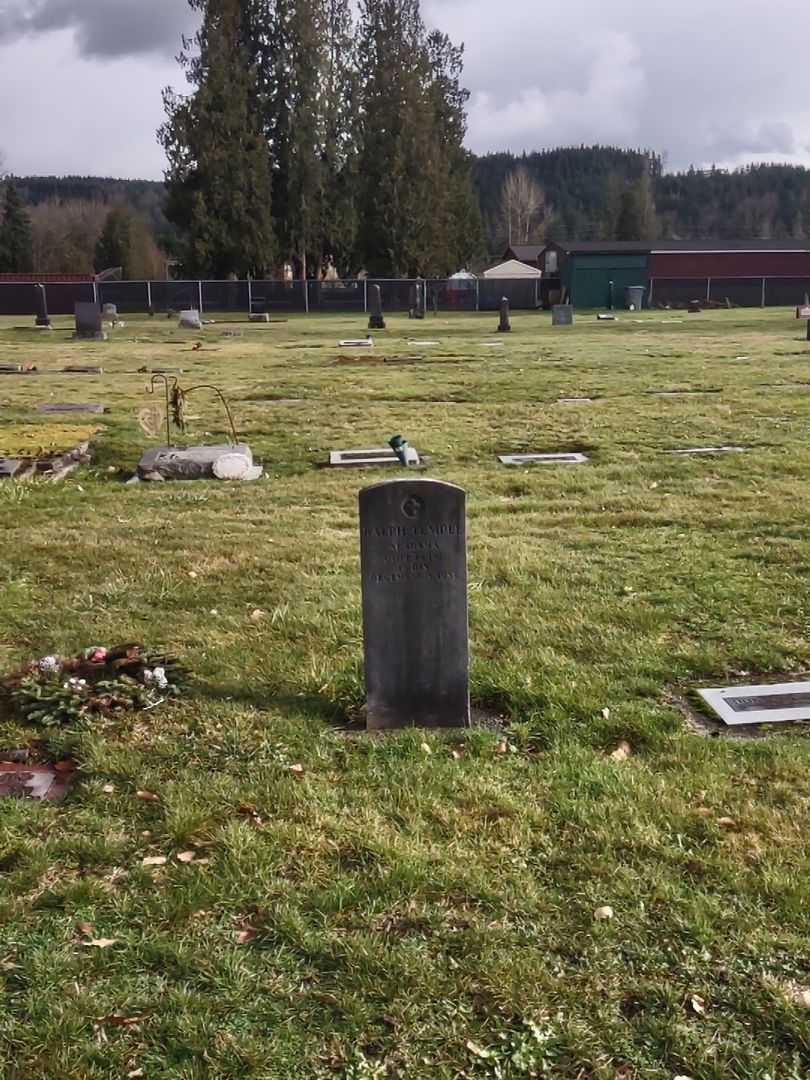 Ralph Temple's grave. Photo 1