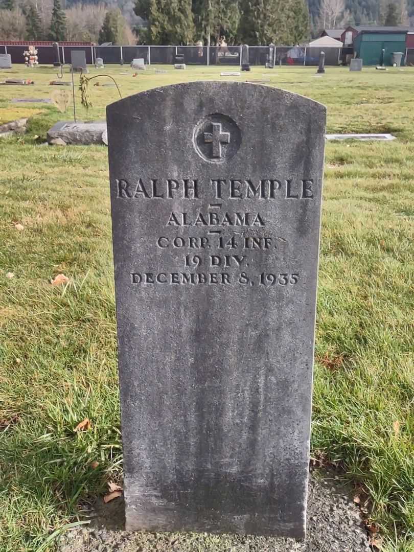 Ralph Temple's grave. Photo 1