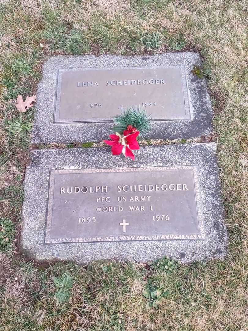 Rudolph Scheidegger's grave. Photo 1