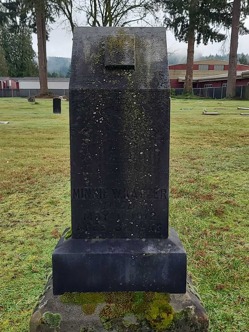 Minnie W. Katzer's grave. Photo 2