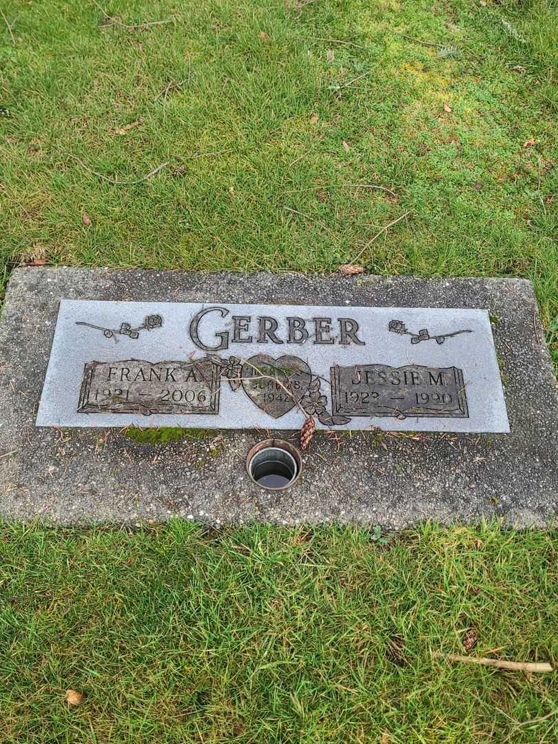 Frank A. Gerber's grave. Photo 1