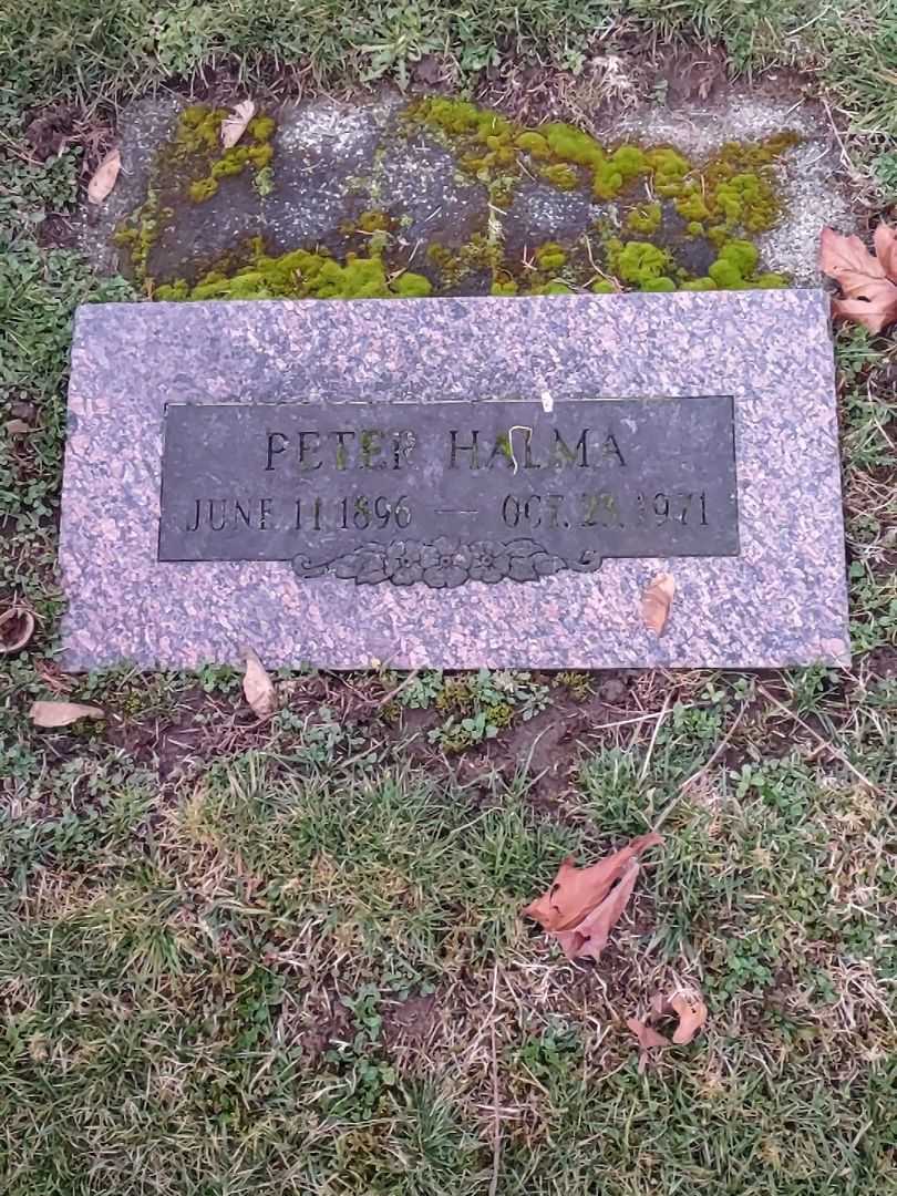 Peter Halma's grave. Photo 2