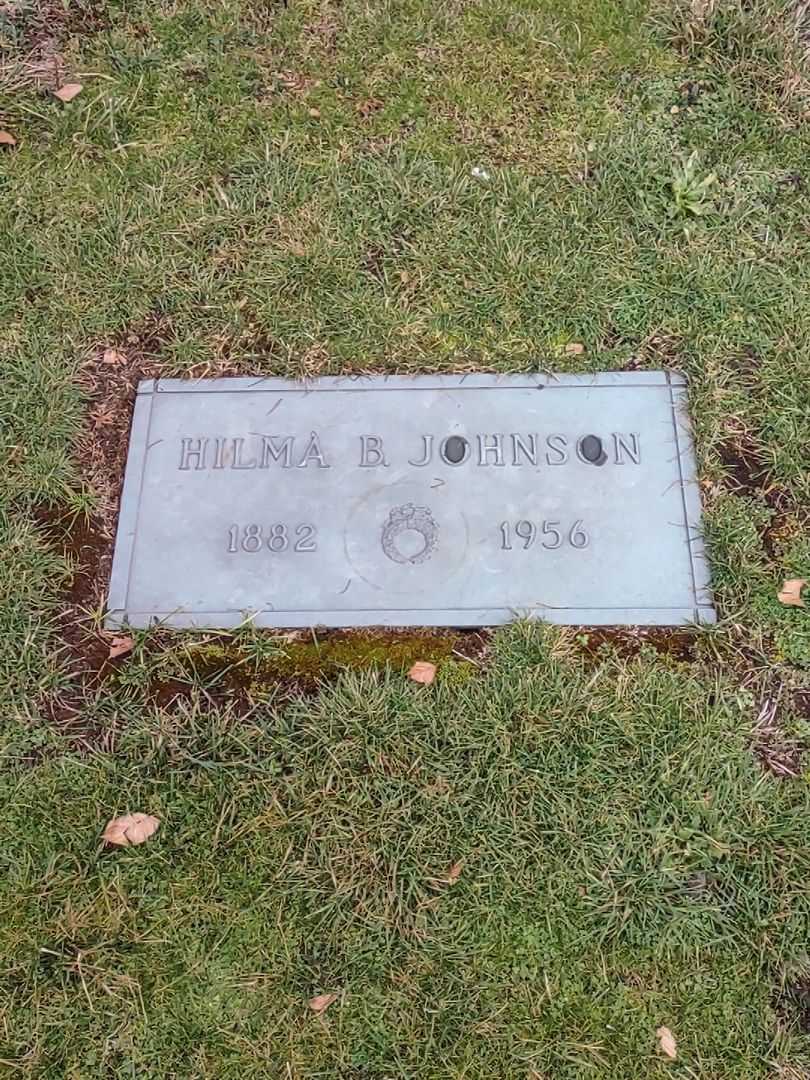 Hilma B. Johnson's grave. Photo 2