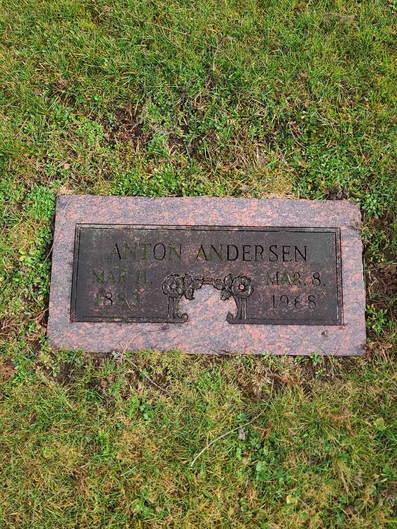 Anton Andersen's grave. Photo 1