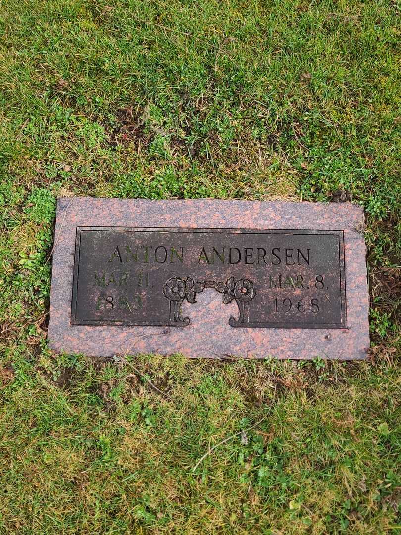 Anton Andersen's grave. Photo 2