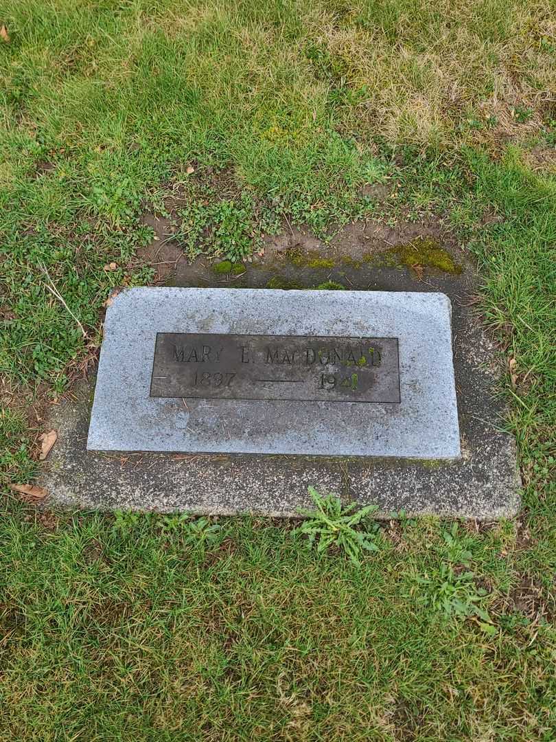 Mary E. MacDonald's grave. Photo 2