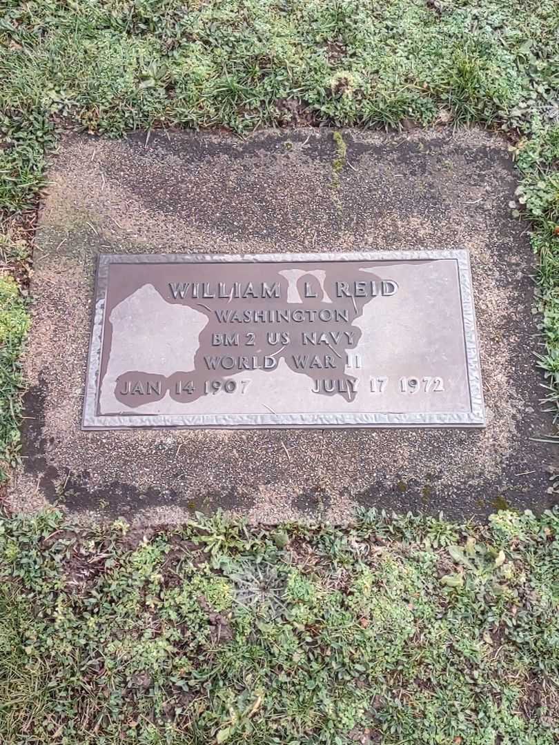 William L. Reid's grave. Photo 2