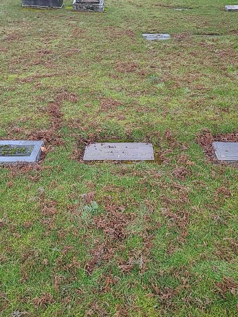 Boyce C. Orme's grave. Photo 1