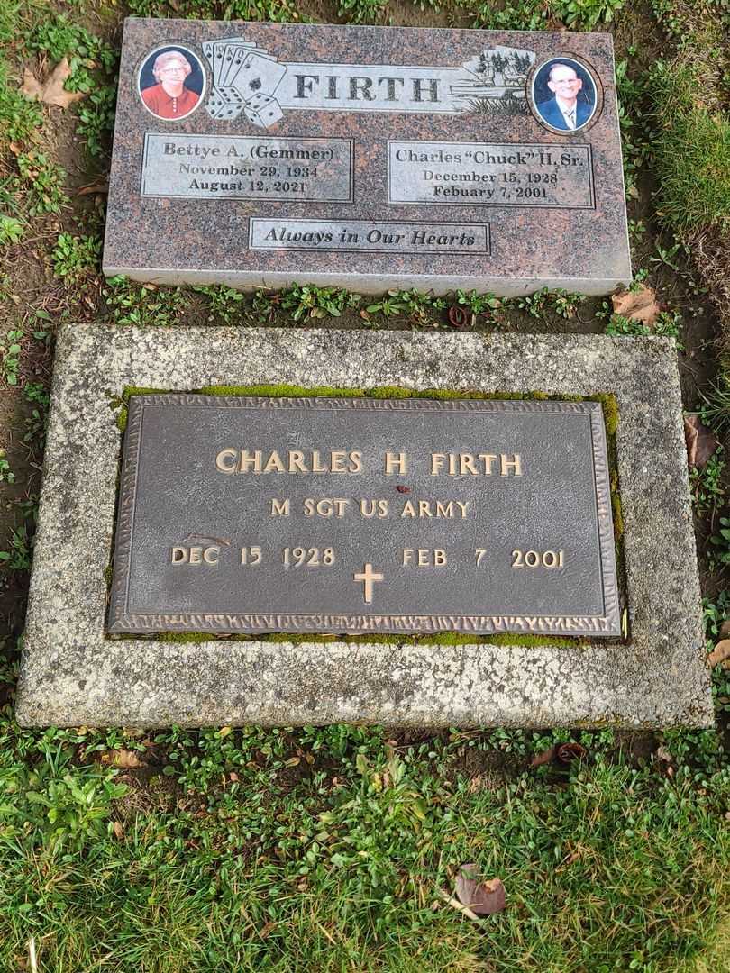 Charles Henry "Chuck" Firth Senior's grave. Photo 4