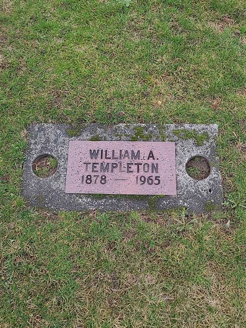 William A. Templeton's grave. Photo 3