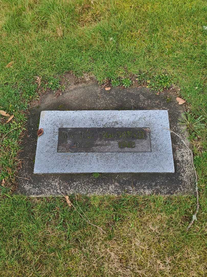 William "Bill" MacDonald's grave. Photo 1