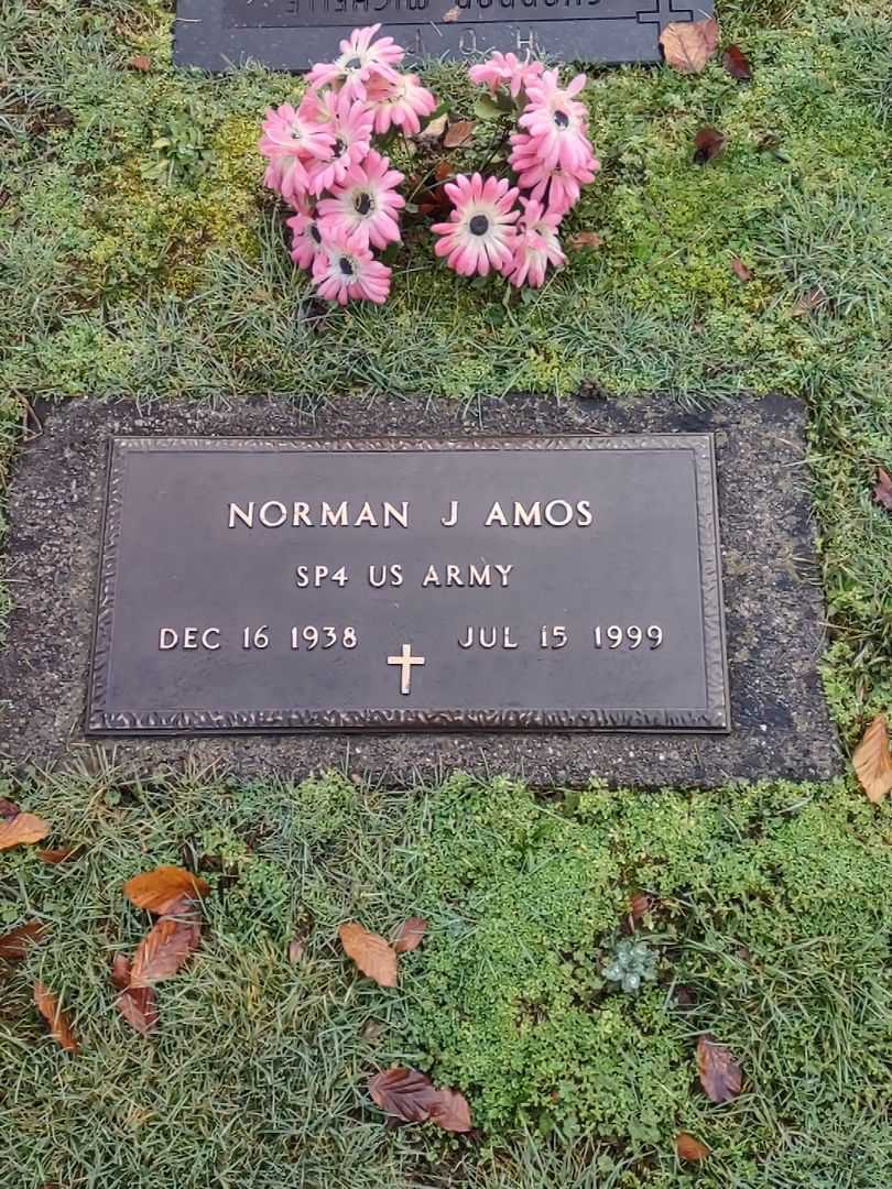 Norman Jay Amos's grave. Photo 2