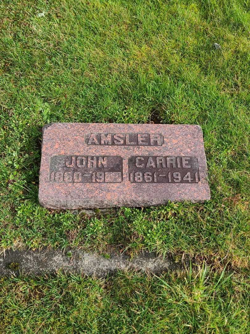 John Amsler's grave. Photo 1