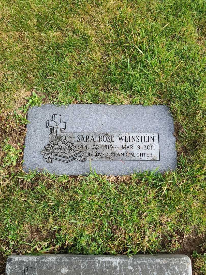 Sara Rose Bird Weinstein's grave. Photo 3
