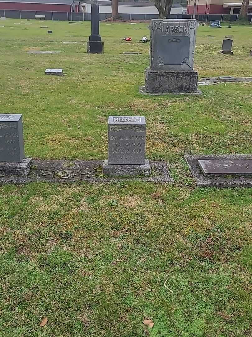 Ida C. Larson's grave. Photo 2