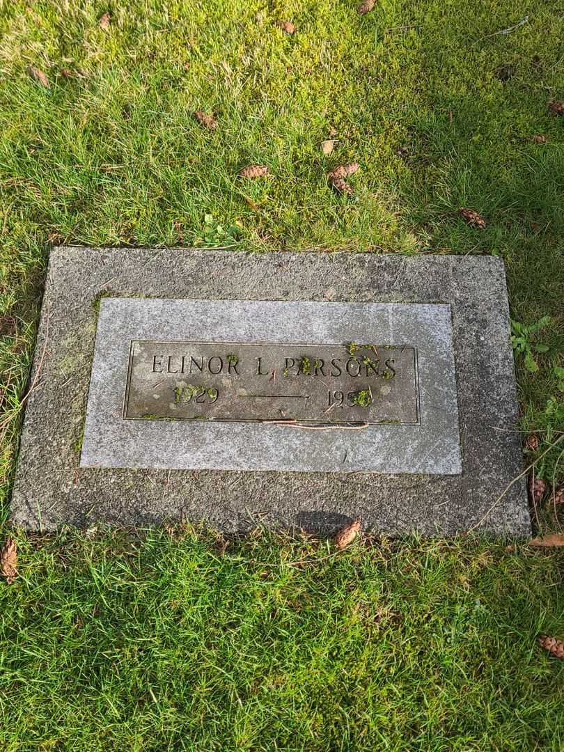 Elinor L. Parsons Dillman's grave. Photo 1