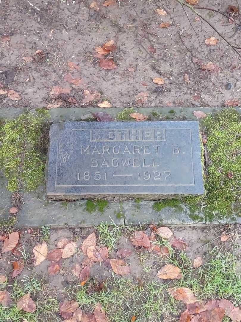 Margaret B. Bagwell's grave. Photo 1