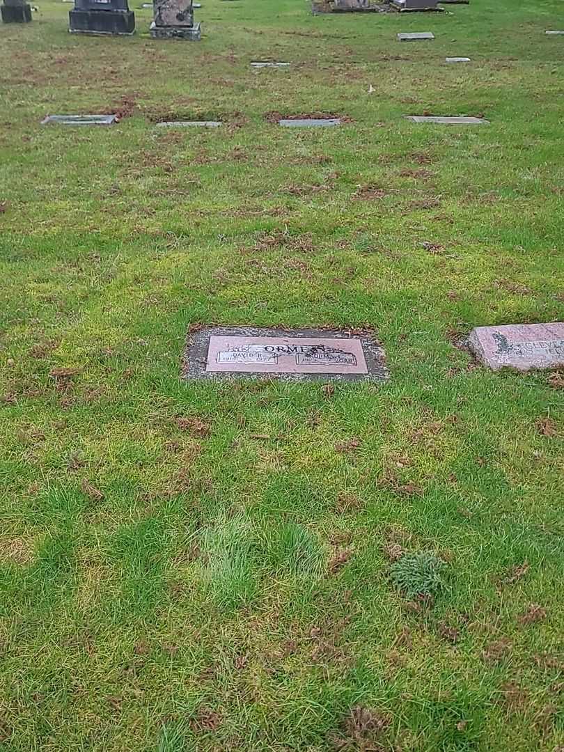 David R. Orme's grave. Photo 2
