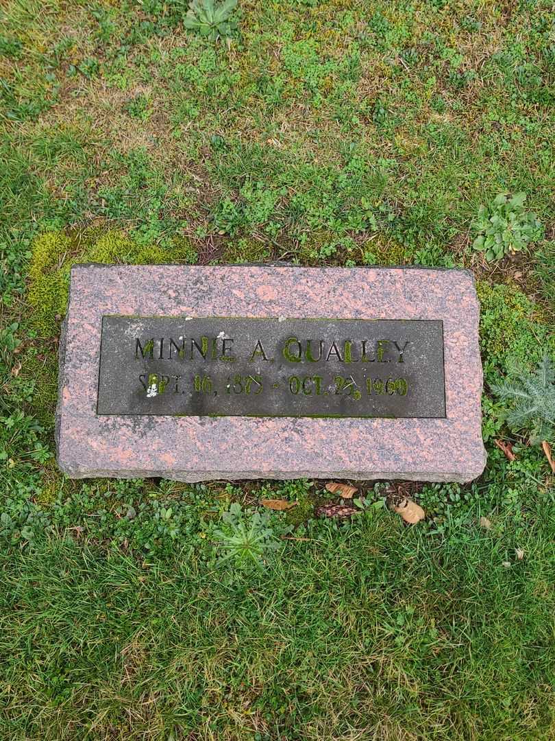 Minnie A. Qualley's grave. Photo 2