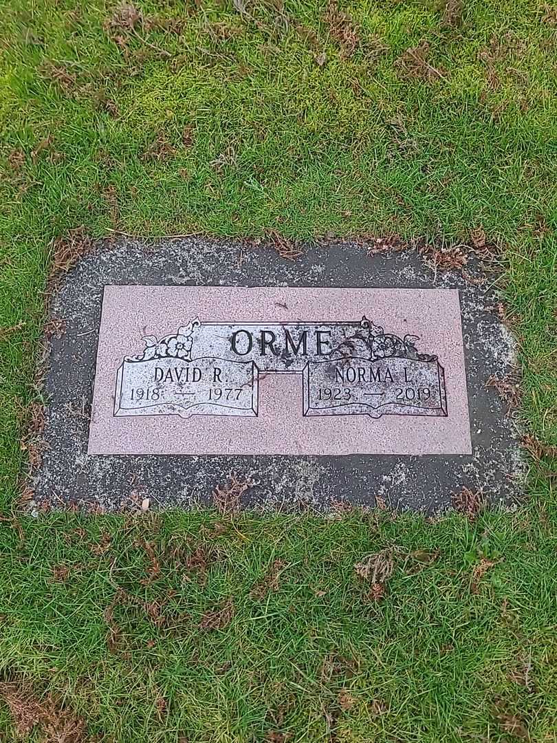 David R. Orme's grave. Photo 2