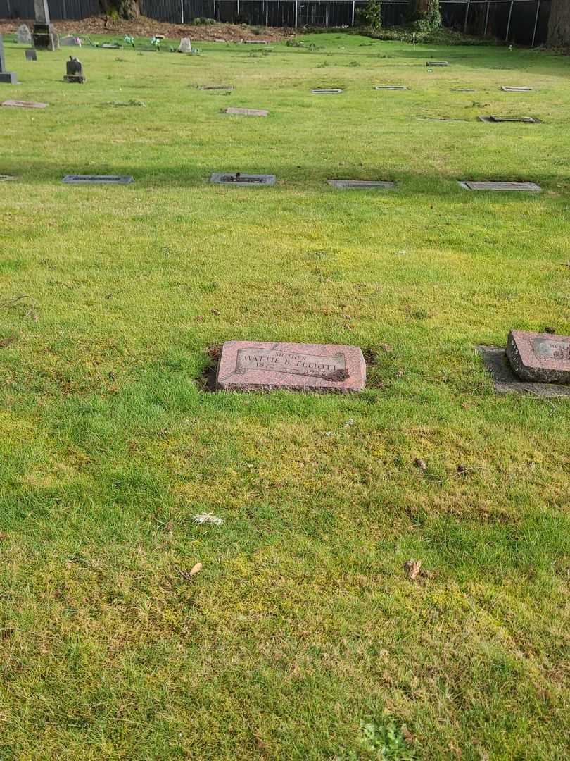 Hattie B. Elliott's grave. Photo 1