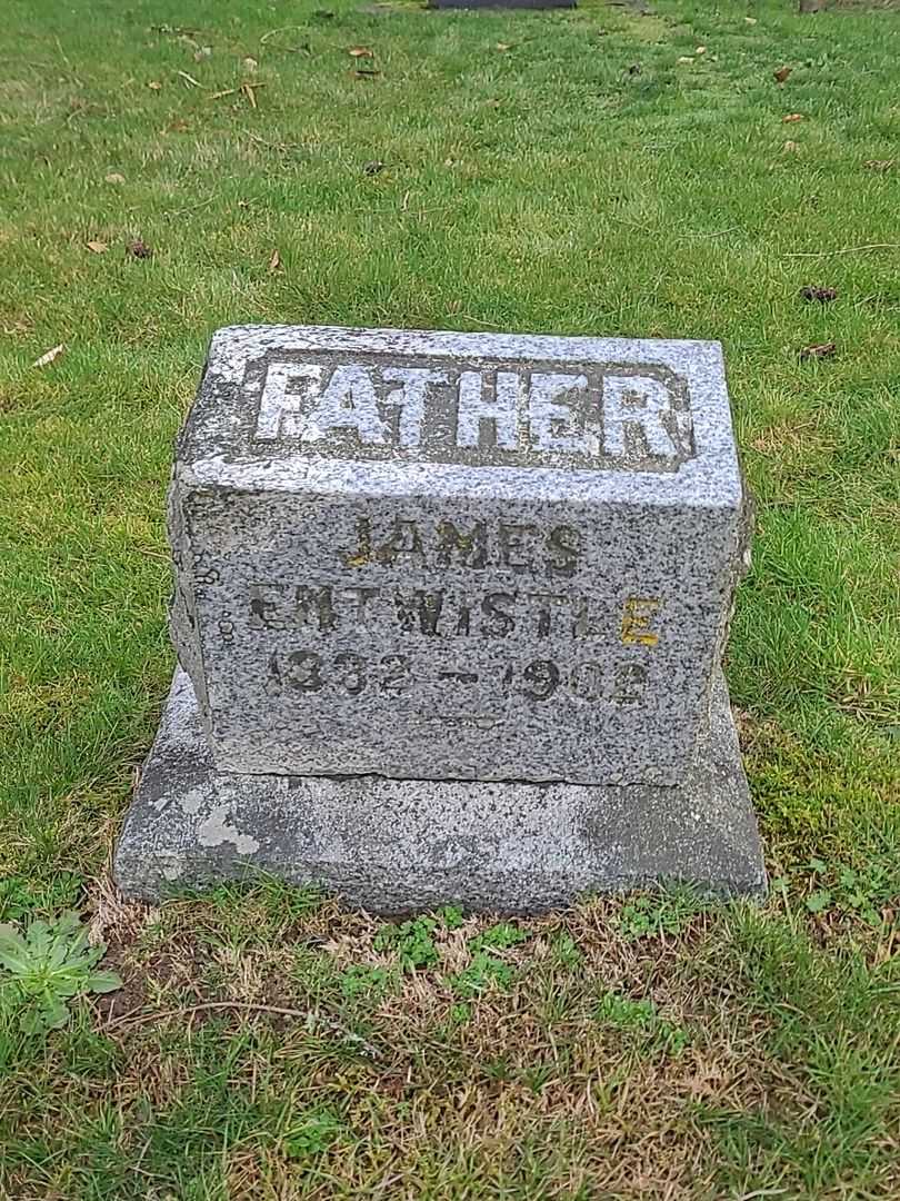 James Entwistle's grave. Photo 2