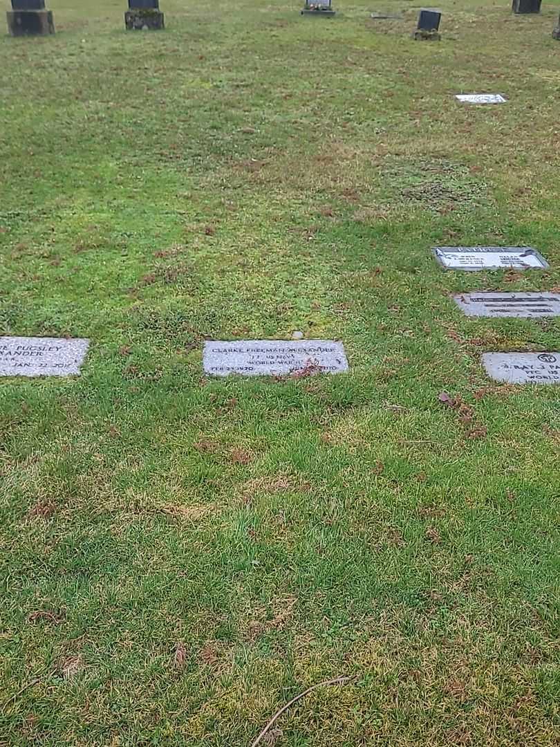 Clarke Freeman Alexander's grave. Photo 1