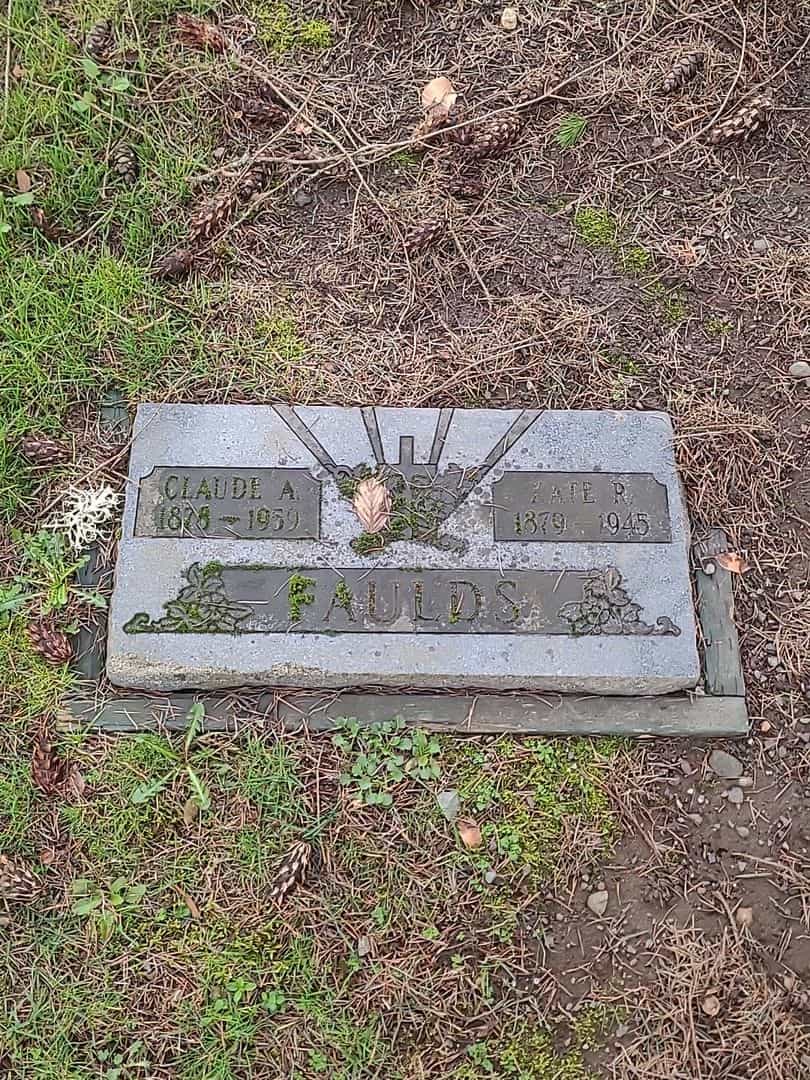 Kate R. Faulds's grave. Photo 1