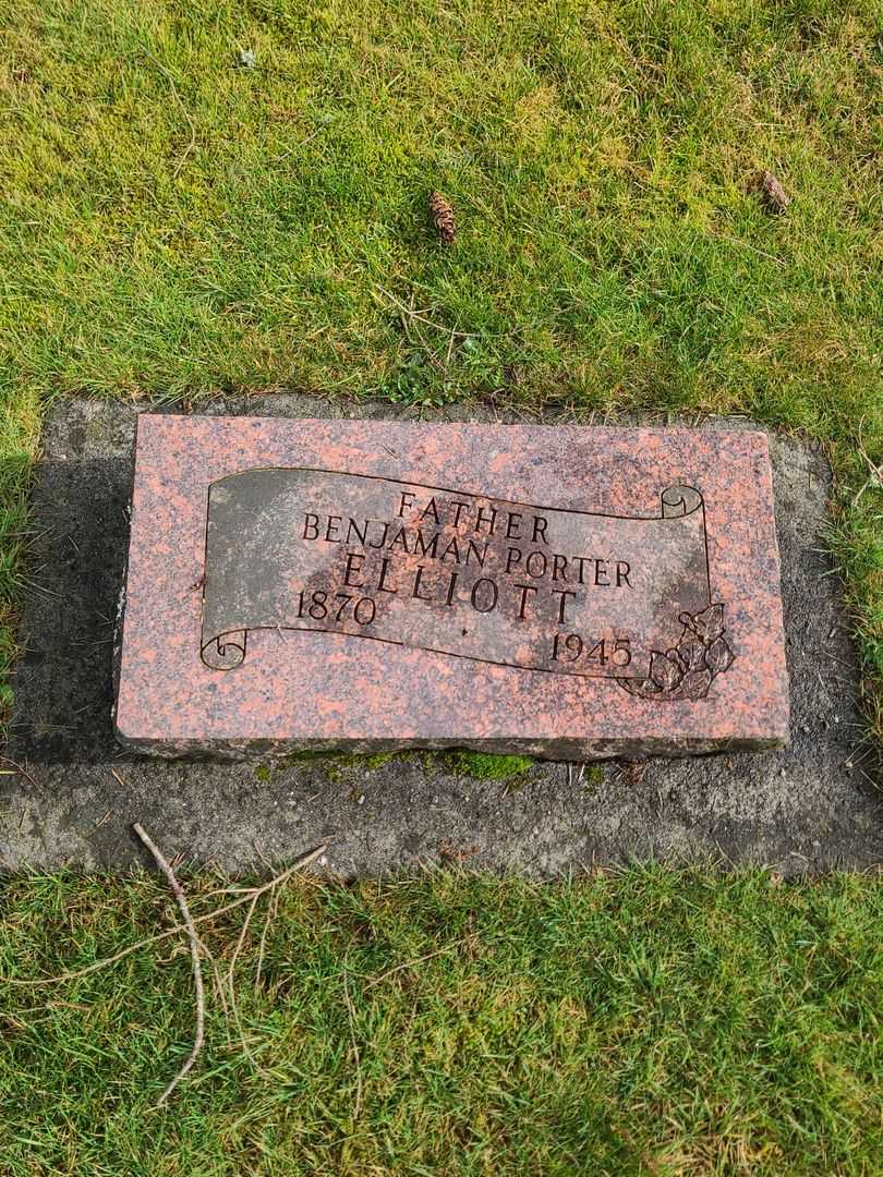 Benjaman Porter Elliott's grave. Photo 1