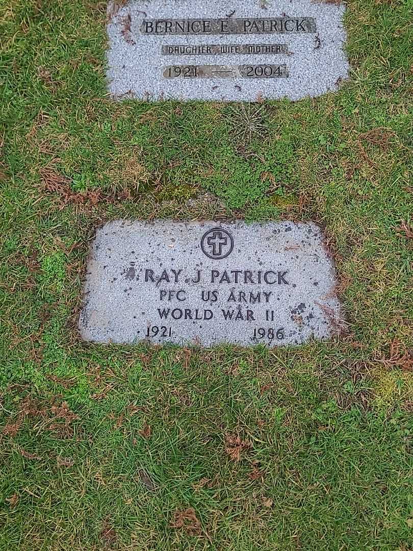 Ray J. Patrick's grave. Photo 2