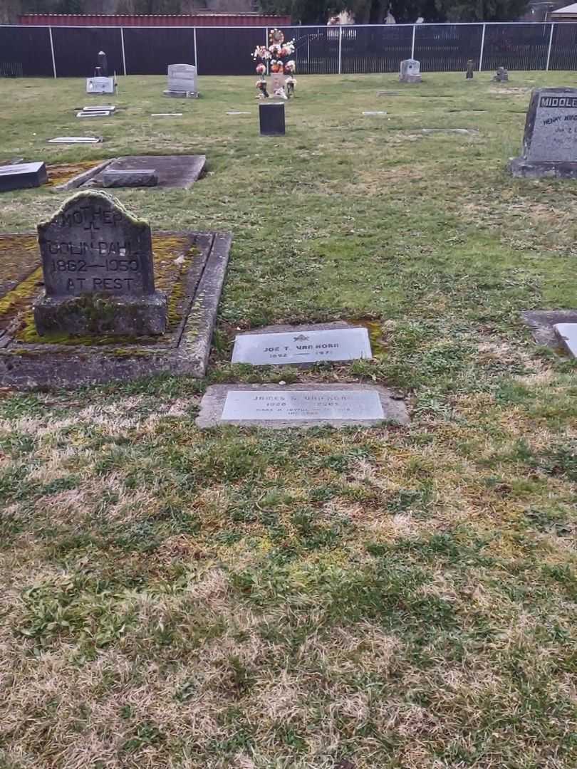 Joseph T. "Joe" Van Horn's grave. Photo 1