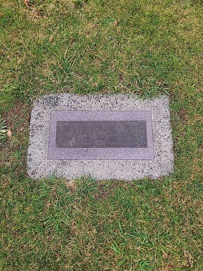 William Howard Walter's grave. Photo 1