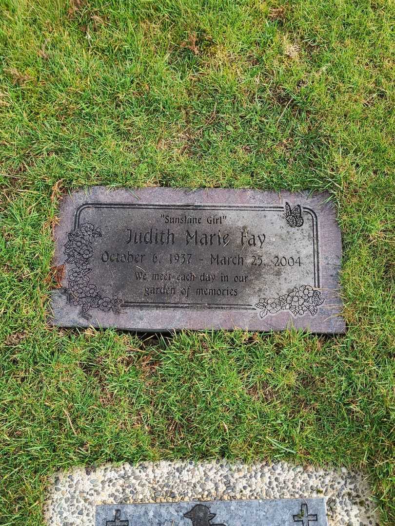 Judith Marie Fay's grave. Photo 4