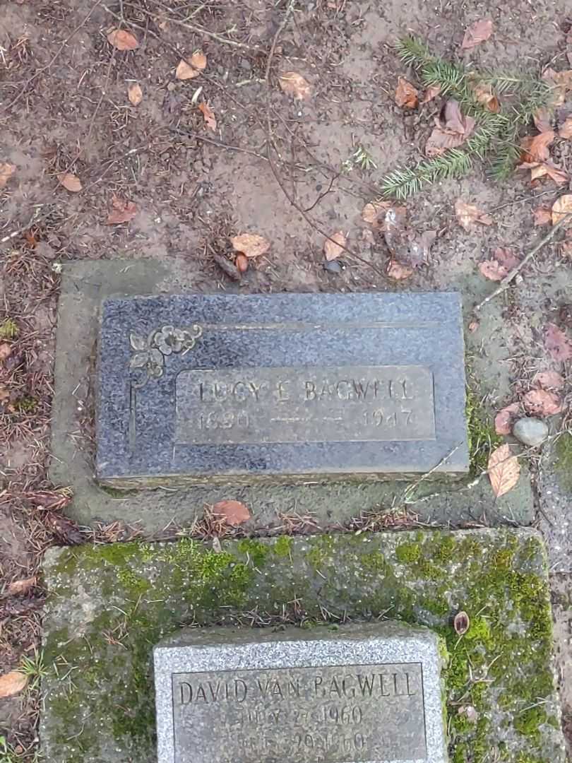 Lucy E Bagwell's grave. Photo 5