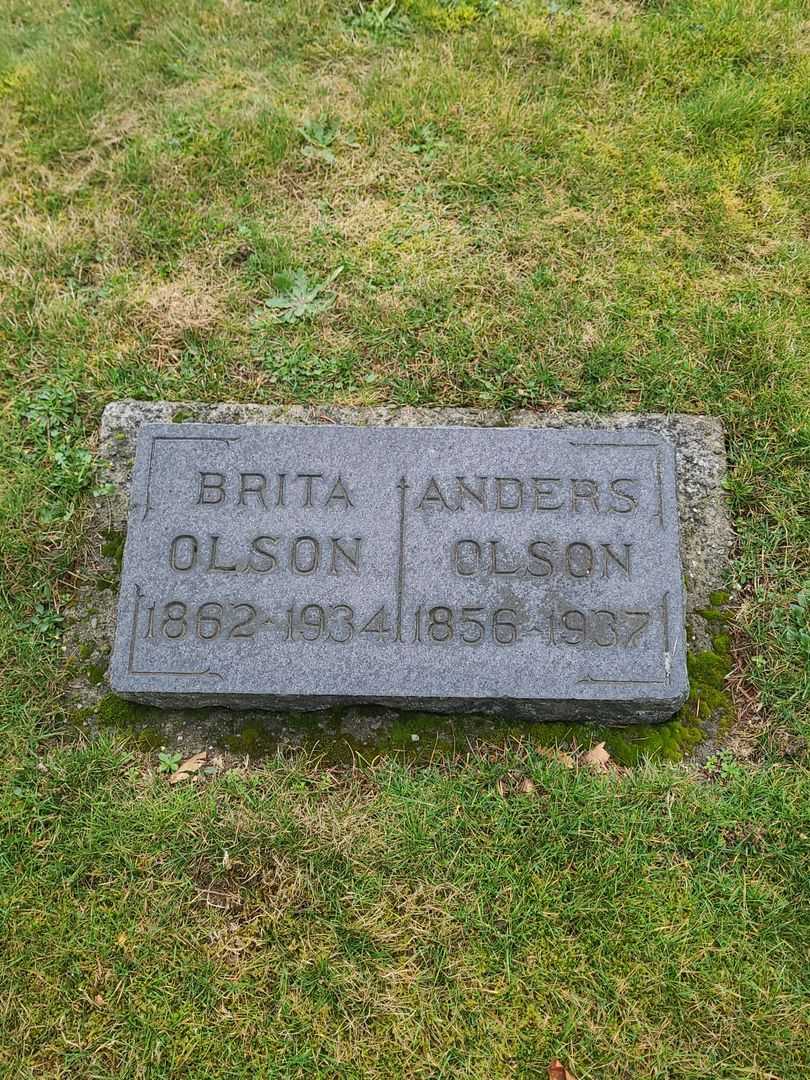 Anders Olson's grave. Photo 2