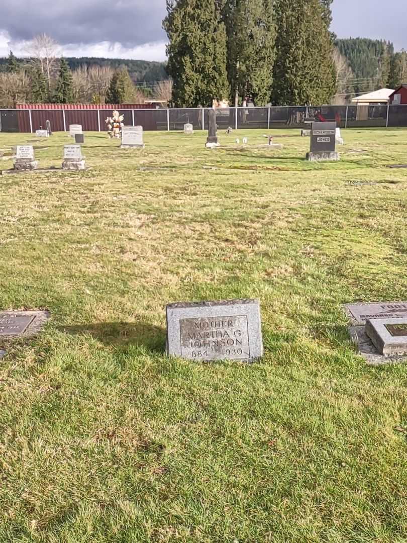 Martha G. Johnson's grave. Photo 1