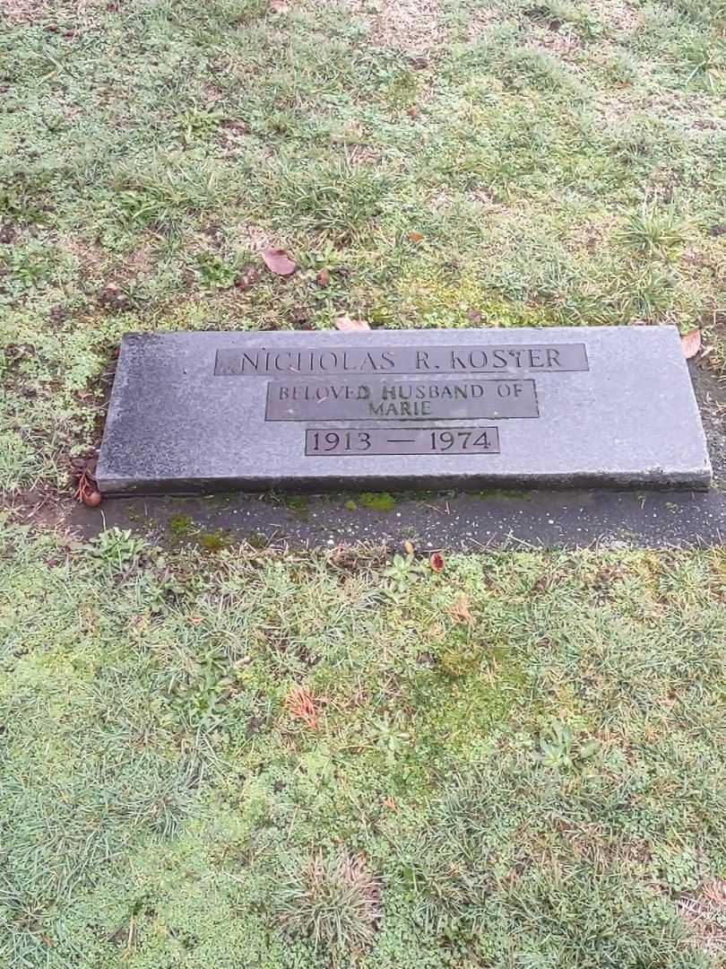 Nicholas R. Koster's grave. Photo 1
