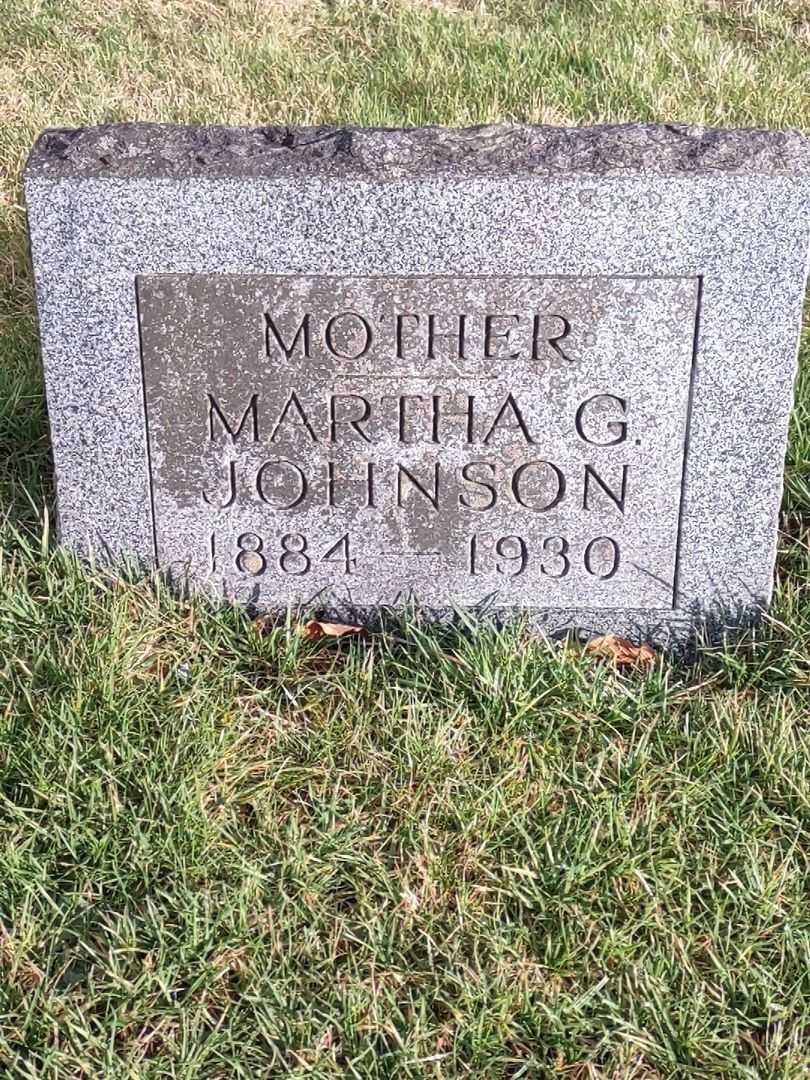 Martha G. Johnson's grave. Photo 2