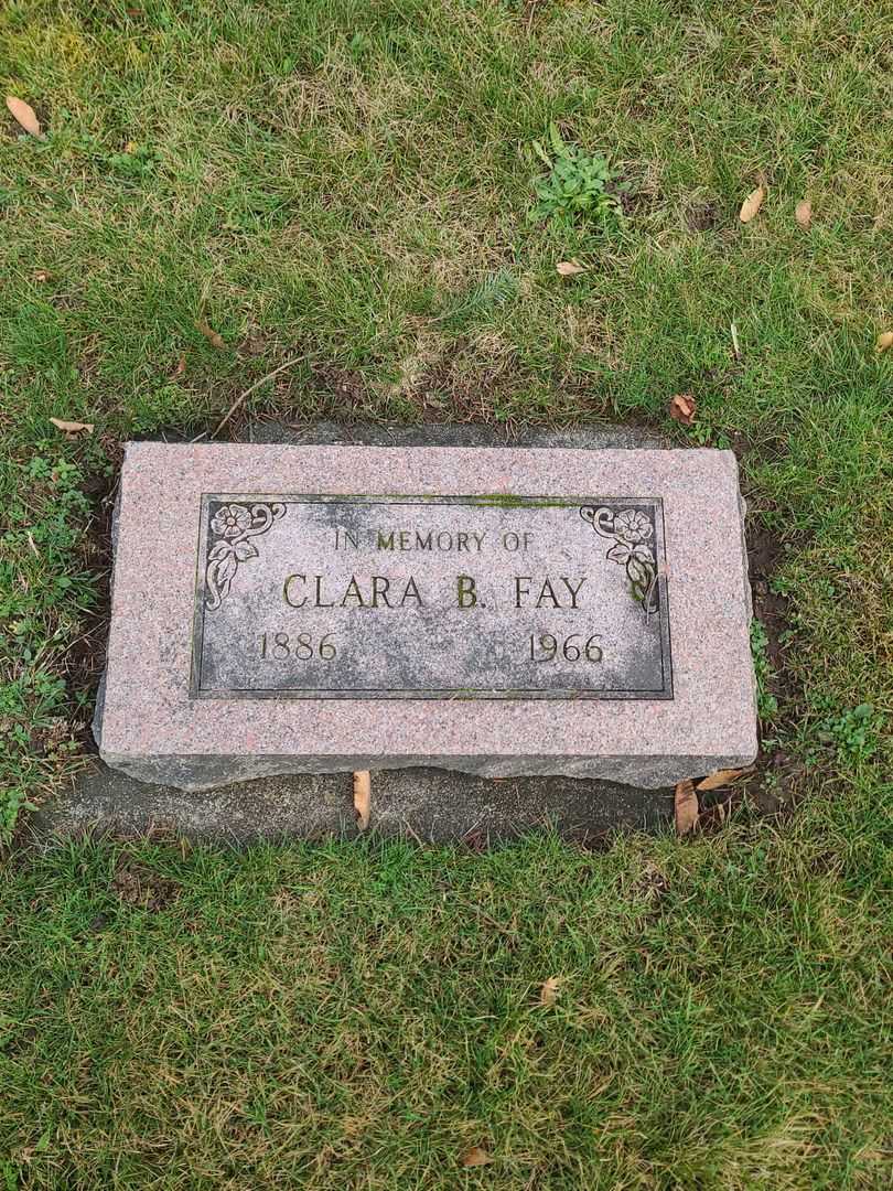 Clara B. Fay's grave. Photo 1