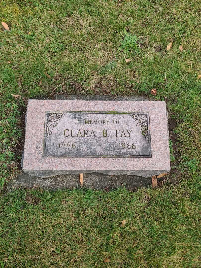 Clara B. Fay's grave. Photo 2