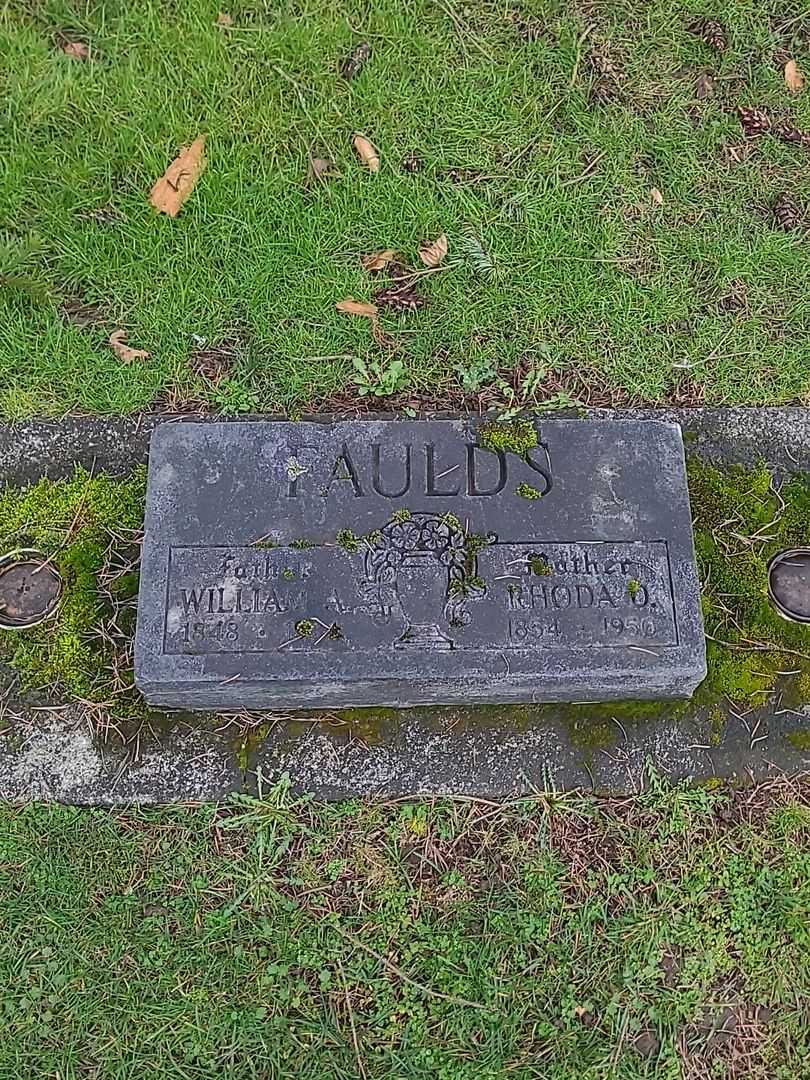 Rhoda D. Faulds's grave. Photo 3