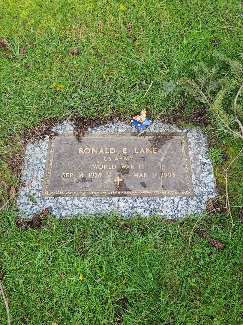 Ronald E. Lane Senior's grave. Photo 1