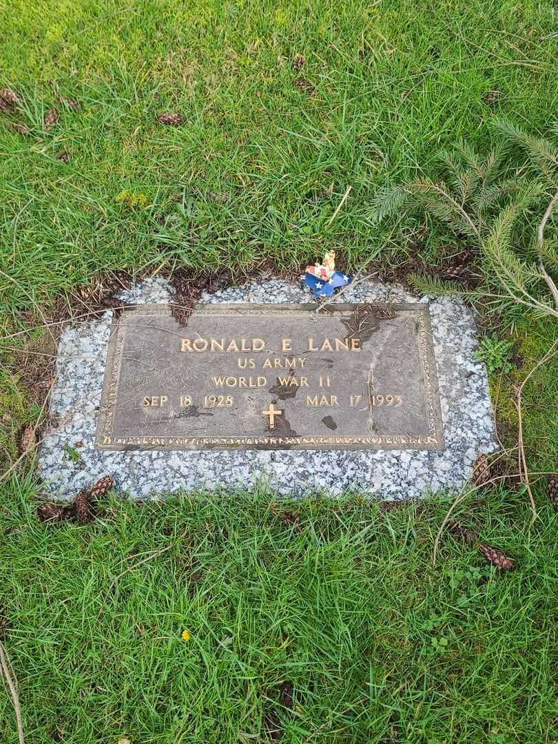 Ronald E. Lane Senior's grave. Photo 2