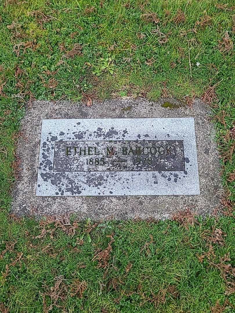 Ethel M. Babcock's grave. Photo 1