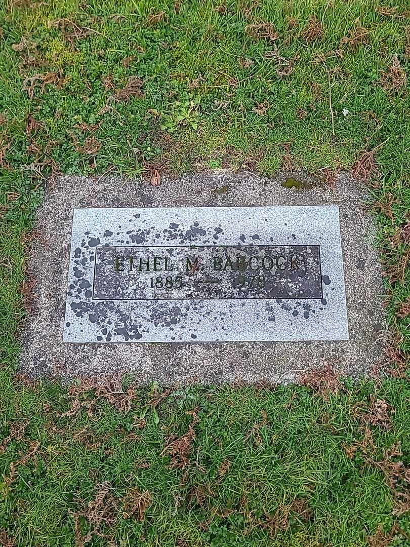 Ethel M. Babcock's grave. Photo 2