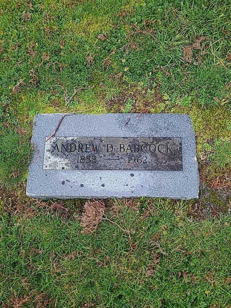 Andrew D. Babcock's grave. Photo 1