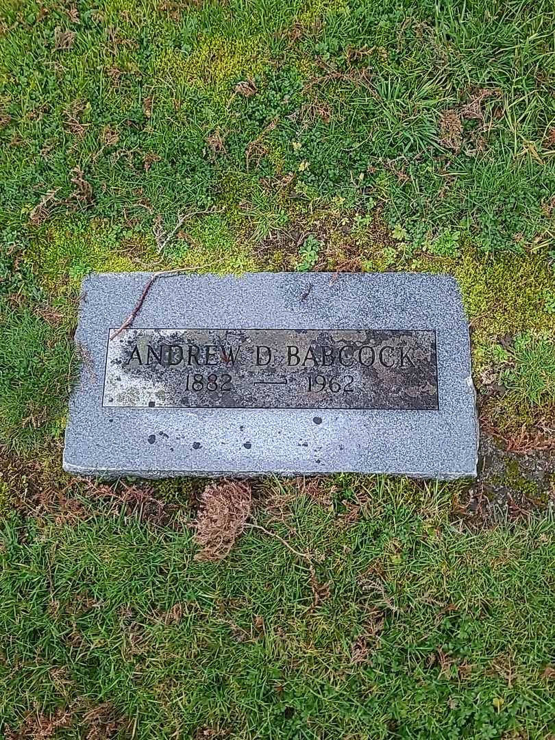 Andrew D. Babcock's grave. Photo 2