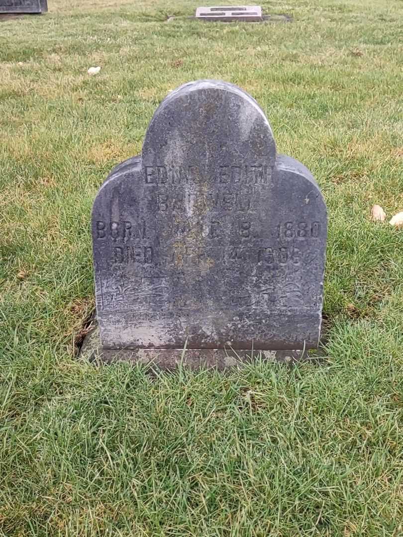 Edna Edith Bagwell's grave. Photo 1