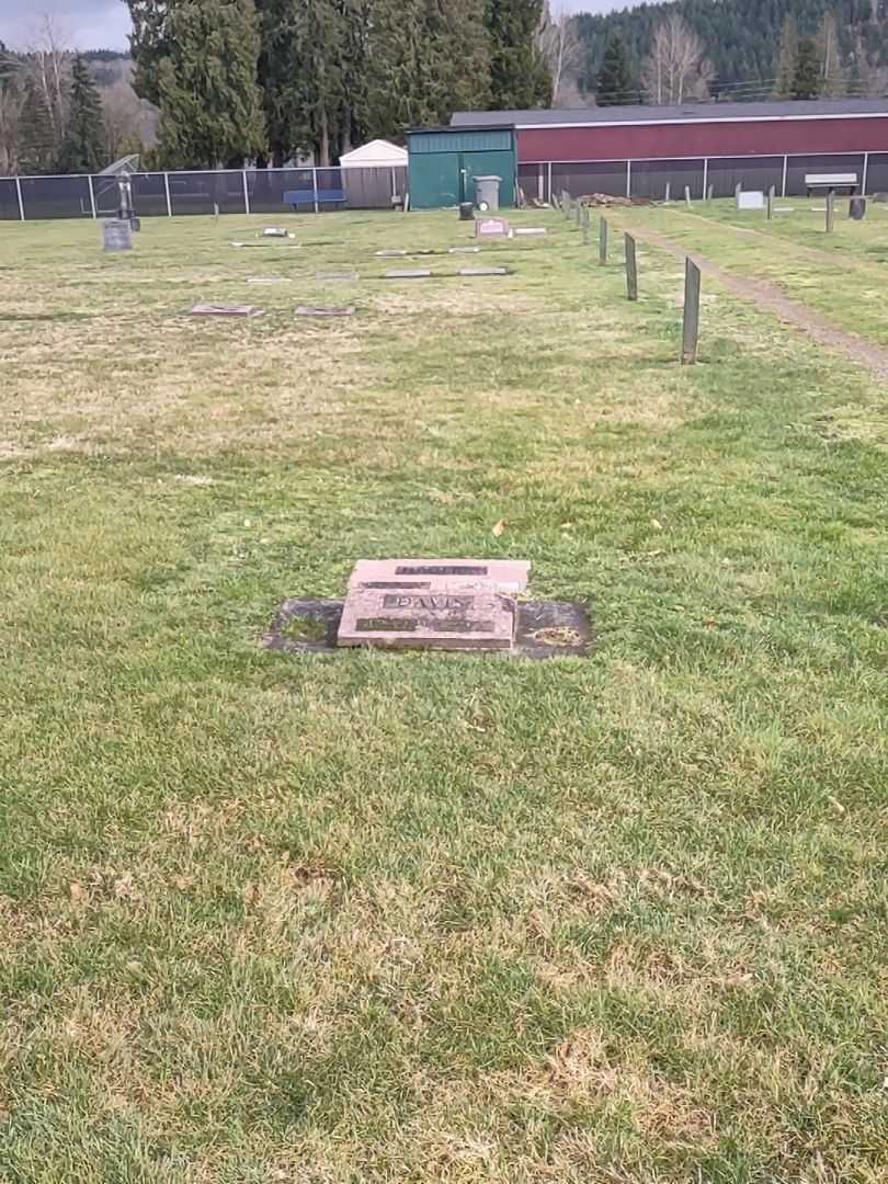 Carl Aubrey Davis's grave. Photo 2